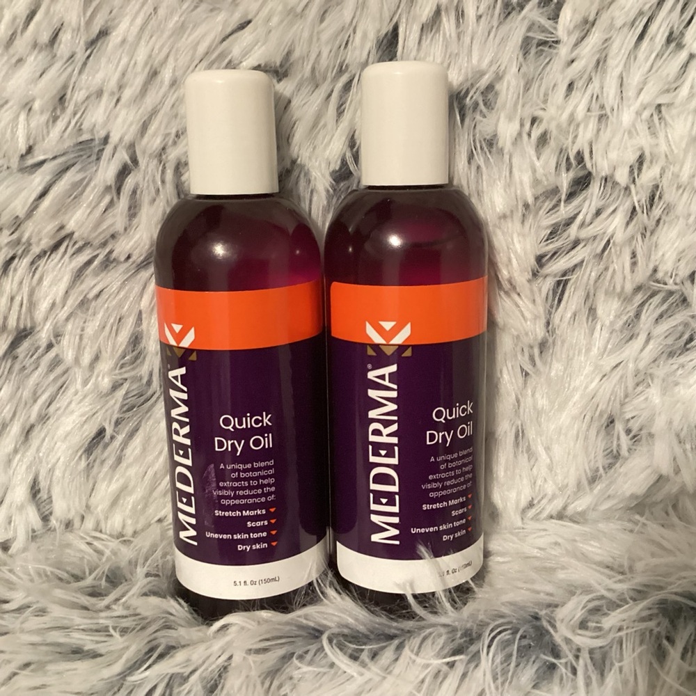 2 Mederma Quick Dry Oil Large Size 5.01 Oz